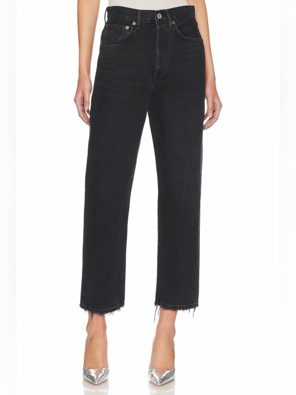 Agolde 90’s cropped in Tar